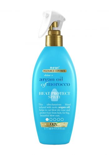 سبراي حماية الشعر من الحرارة بخلاصة زيت الارغان 177 مل من او جي اكس Ogx Argan Oil Heat Protect Spray