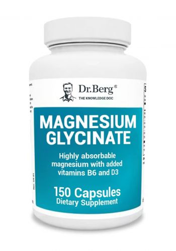 Dr. Berg's Magnesium Glycinaat مغنيسيوم مكمل غذائي 150 كبسولة من دكتور بيرج