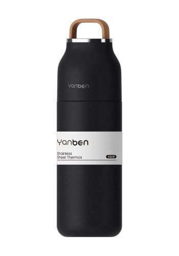 ترمز مياه حافظ للحرارة مع حامل سعة 350 مل من يانبين Yanben protable stainless steel water thermos