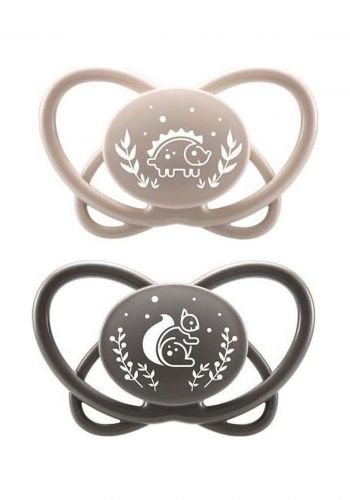 سيت لهاية للأطفال قطعتين  من نيب الالمانية Nip First Moments My Butterfly Silicone Baby Soother Set 