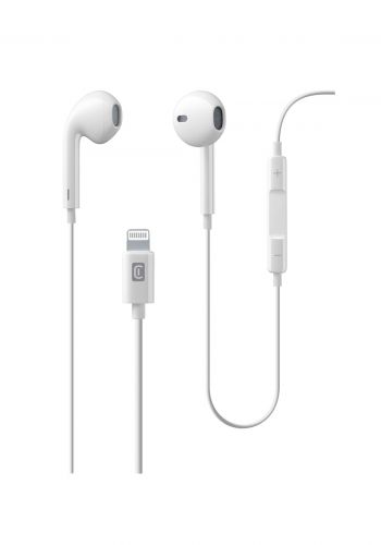 سماعة ايفون سلكية من سيلولارلاين Cellularline Wired Headphone Lighting -White