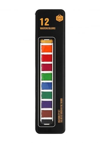 الوان مائية 12 لون مع فرشاة رسم من كييب سمايلنغ Keep Smiling Water Color Set of 12 