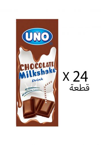 مخفوق حليب بالشوكولاتة 24 * 180 مل من اونو Uno Milk Shake Chocolate Terta Pack