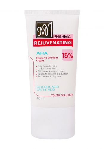 كريم مقشر بنسبة 15% لتجديد الشباب للبشرة الجافة و العادية 40 مل من ماي MY Pharma Rejuvenating AHA 15% Intensive Exfoliant Cream