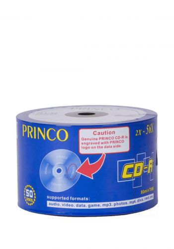 أقراص (CD-R) Princo Inkjet Printable CD-R 50Pcs