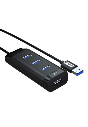 موزع رباعي -  DM CHB007 USB 3.0 Hub Plastic Housing 
