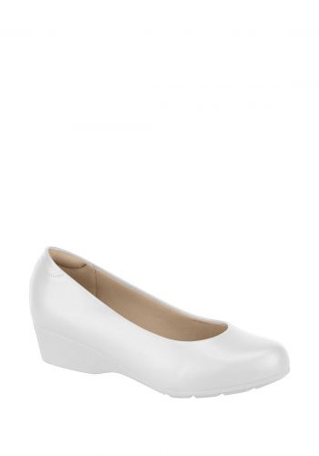 حذاء كعب عالي طبي نسائي 3.5 سم باللون الابيض من موداري  Modare Flat Shoes