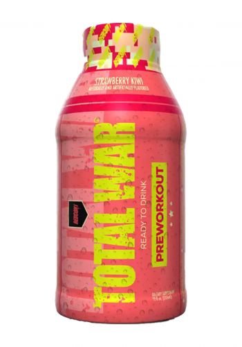 مشروب الطاقة 355 مل من توتال وار نكهه فراولة وكيوي Total war 1 bottle