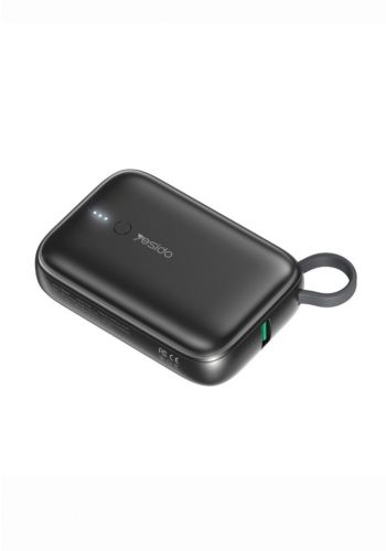 شاحن محمول 10000 ملي امبير من يسيدو Yesido YP18 Power Bank Black