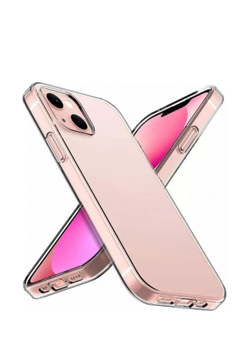 حافظة موبايل شفافة لجهاز آيفون 14 بلس Fashion Case MS-14838 IT-38 Soft Silicone Transparent Phone Case iPhone Plus
