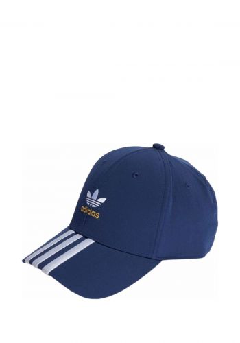 قبعة باللون النيلي من اديداس Adidas Adicolor Classic Trefoild Stonewashed Baseball Cap
