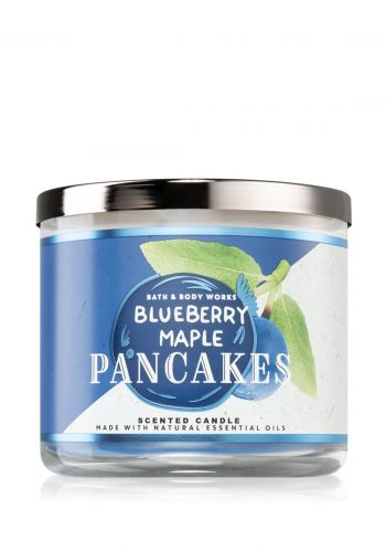 Bath & Body Blueberry Maple Pancakes Candle شمعة معطرة برائحه بلوبيري  من باث اند بودي