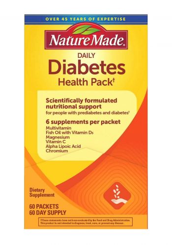 مجموعة فيتامينات لمرضى السكر 60 كيس من نجرال ميد Nature Made Diabetes Health Pack