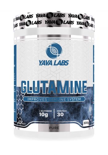 مكمل الجلوتامين الغذائي 300 غرام من يافا لابس Yava Labs Glutamine Food Supplement 
