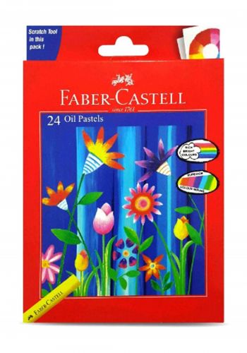 سيت اقلام  باستيل 24 لون دهني من فابر كاستل Faber-Castell 126012 Oil Pastels
