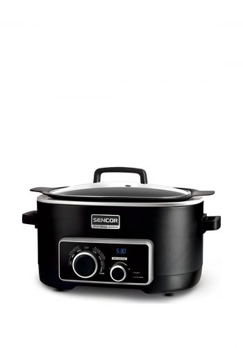 قدر طهي متعدد الاستخدامات سعة 5 لتر 1200 واط من سنكور Sencor SPR 6100BK Multi  Low Cooker 