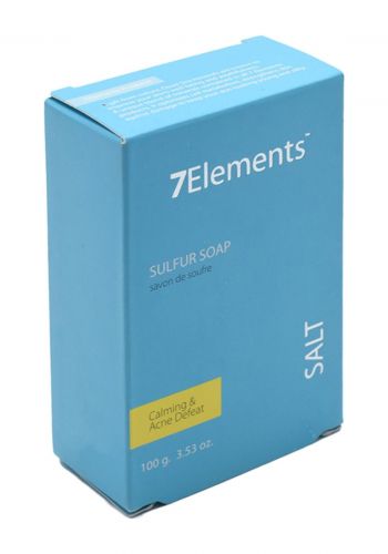 صابون الكبريت 100 غم من 7 ايلمنتس 7Elements Sulfur Soap - Calming & Acne Deafeat 