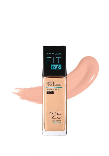 كريم اساس فت مي 30 مل من ميبيلين Maybelline foundation 125