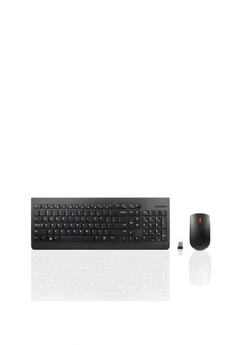 سيت كيبورد حاسوب لاسلكي 103 حرف انكليزي فقط مع ماوس لاسلكي من لينوفو Lenovo 510 Wireless Keyboard (US English) and Mouse Kit - Black