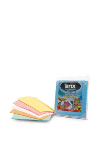 قطع قماش إسفنجية للتنظيف من أريكس 115-10 قطع  Arix New Softy Cellulose Sponge Cloth 10 Pcs
