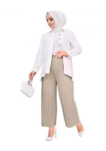 بنطلون كيلوت نسائي 90 سم بيجي اللون