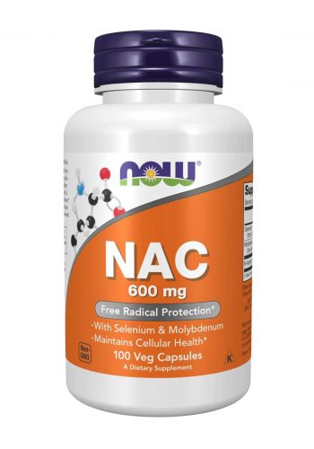 احماض امينية من ناو 600ملغم Now N-Acetyl Cysteine (NAC)