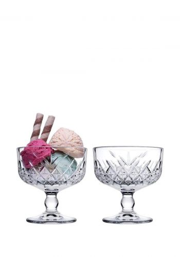 سيت اقداح ايس كريم زجاجية 2 قطعة من باشابهجة Pasabahce 440211 Glasses Set