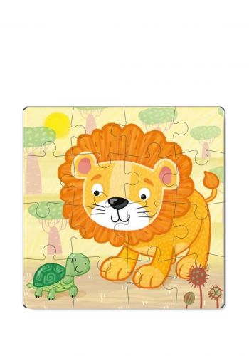 لعبة بازل بتصميم اسد 16 قطعة من دودو Dodo Puzzle Lion