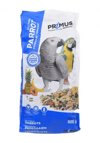 علف ببغاء 800 غم من بريموس  PRIMUS Premium food by benelux