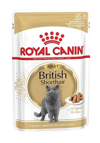 Royal Canin British Shorthair Adult Wet Food طعام رطب للقطط 85 غم من رويال كانين
