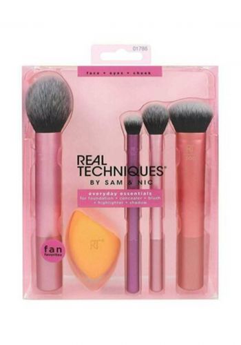 مجموعة فرش مكياج وجه 5قطع من ريلي تكنيك Real Techniques Brush