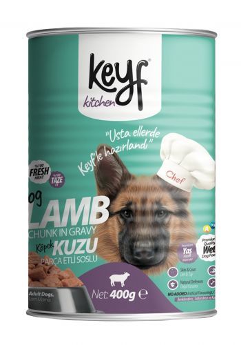 طعام معلب من كييف 400 غم للكلاب البالغة بطعم لحم الغنم Keyf canned food to adult dog