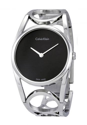 ساعة للنساء بسوار فولاذي فضي اللون من كالفن كلاين Calvin Klein K5U2M141 Women's Watch 