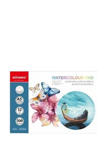 دفتر رسم بغلاف مقوى اي فايف  12 ورقة من موتارو Motarro  MP125-1 Hardcover Sketchbook Watercolor A5 Artis
