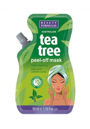 Beauty Formulas Tea Tree peel-off Mask 50ml بيوتي فورميولاز ماسك تقشير شجرة الشاي