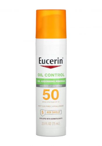 لوشن للحماية من اشعة الشمس للبشرة الدهنية أو المعرضة لحب الشباب 75 مل من يوسيرين Eucerin Oil Control Lighteight Sunscreen Lotion for Face 