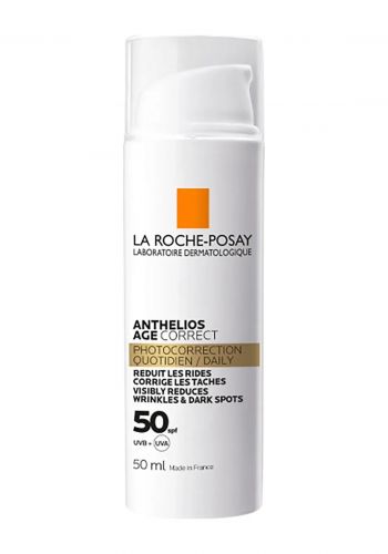  كريم مصحح وواقي شمسي للبشرة الحساسة  50 مل من لاروش بوزيه La Roche Posay Anthelios Age Correct SPF 50