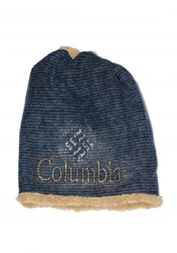 قبعة شتوية باللون النيلي لكلا الجنسين بشعار كولومبيا