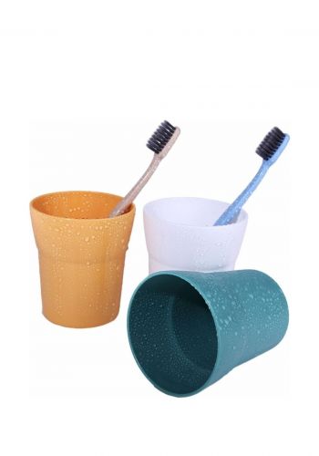 سيت أكواب لغسل الفم عدد 3 Simple Color Mouthwash Cups