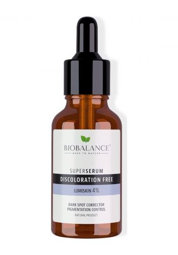 سيروم لتفتيح وازالة التصبغات لجميع انواع البشرة 30 مل من بايو بلانس   Bio Balance Super Serum Discoloration Free
