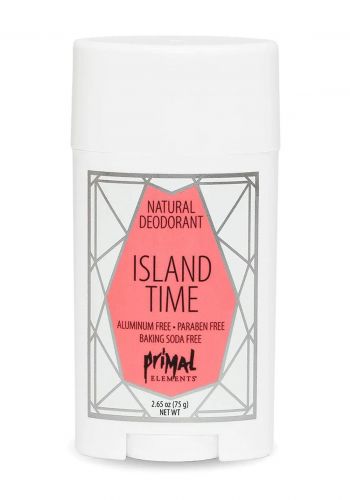 ٍمزيل العرق للنساء 75 غرام من بريمال إليمنتس Primal Elements Natural Deodorant Island Time