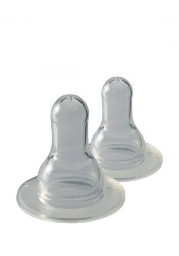 سيت رضاعة بتدفق  متوسط قطعتين من نيب الالمانية Nip Cherry Naturally Shaped Round Teat  