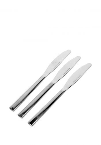 سيت سكاكين 3 قطع من رويال فورد Royalford RF7234 Stainless Steel 4mm Dinner Knife Set