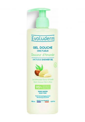 جل استحمام بخلاصة زيت اللوز الحلو 500 مل من ايفولوديرم Evoluderm Shower Gel