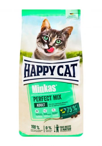 طعام جاف للقطط البالغة  1.5 كغم من هابي كات Happy Cat Minkas Perfect Mix Dry Food 