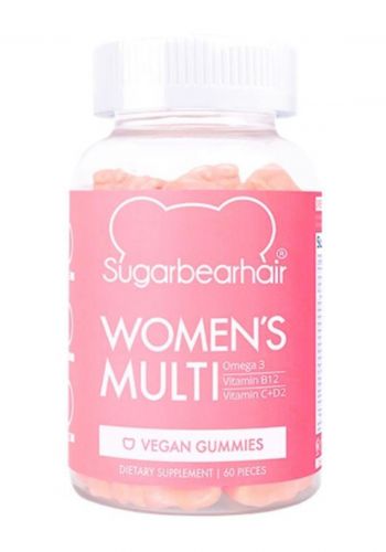 فيتامينات متعددة للنساء من شوجر بيرهير ٦٠ حبة   Sugarbearhair Women’S Multi