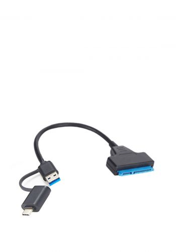 SATA 22 Pin 2.5" Hard Disk Driver SSD Adapter Cable with USB C Adapter كابل محول