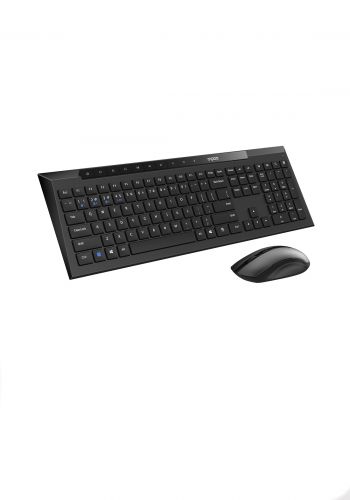 كيبورد عربي وانكليزي وماوس لاسلكي- Rapoo 8210M Wireless Set Mouse and Keyboard