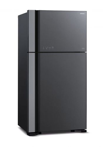 Hitachi R-VG650PUQ7 2 Door Refrigerator - Black ثلاجة ثنائية الابواب 21 قدم من هيتاشي