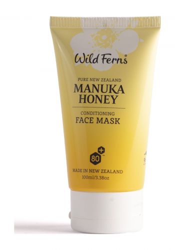 قناع ترطيب البشرة بخلاصة عسل المانوكا 100 مل من وايلد فيرنز Wild Ferns Manuka Honey Face Mask 
